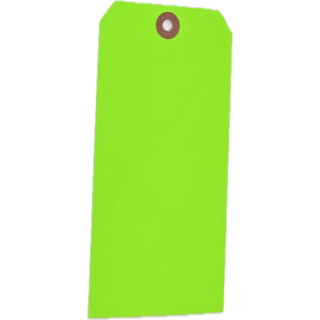 FLUORESCENT GREEN TAGS