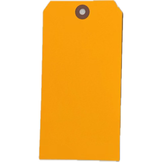 FLUORESCENT LIGHT ORANGE TAGS
